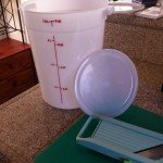 Use food-grade plastic, glass or ceramic crock as fermenting vessel