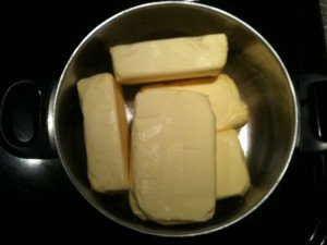 Melt butter