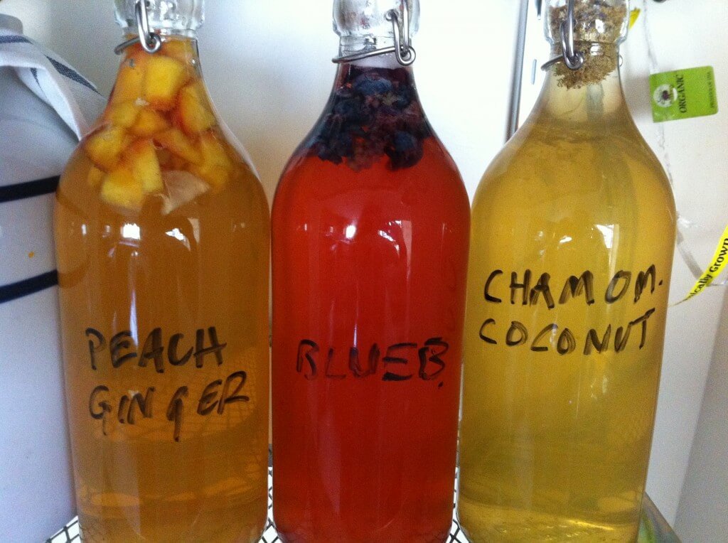 Kombucha in secondary ferment