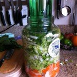 Soaking the Vegetables in brine