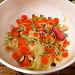 veggies after a soak-- taste for the right saltiness