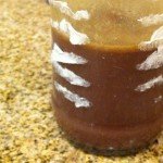 Finished sauce (in recycled rice vinegar bottle)