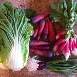Organic, locally grown vegetables